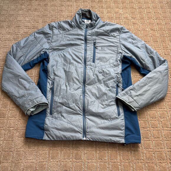 Saloman Other - Salomon Actiloft Primaloft Insulated Jacket Men's Medium Grey Blue Winter Light